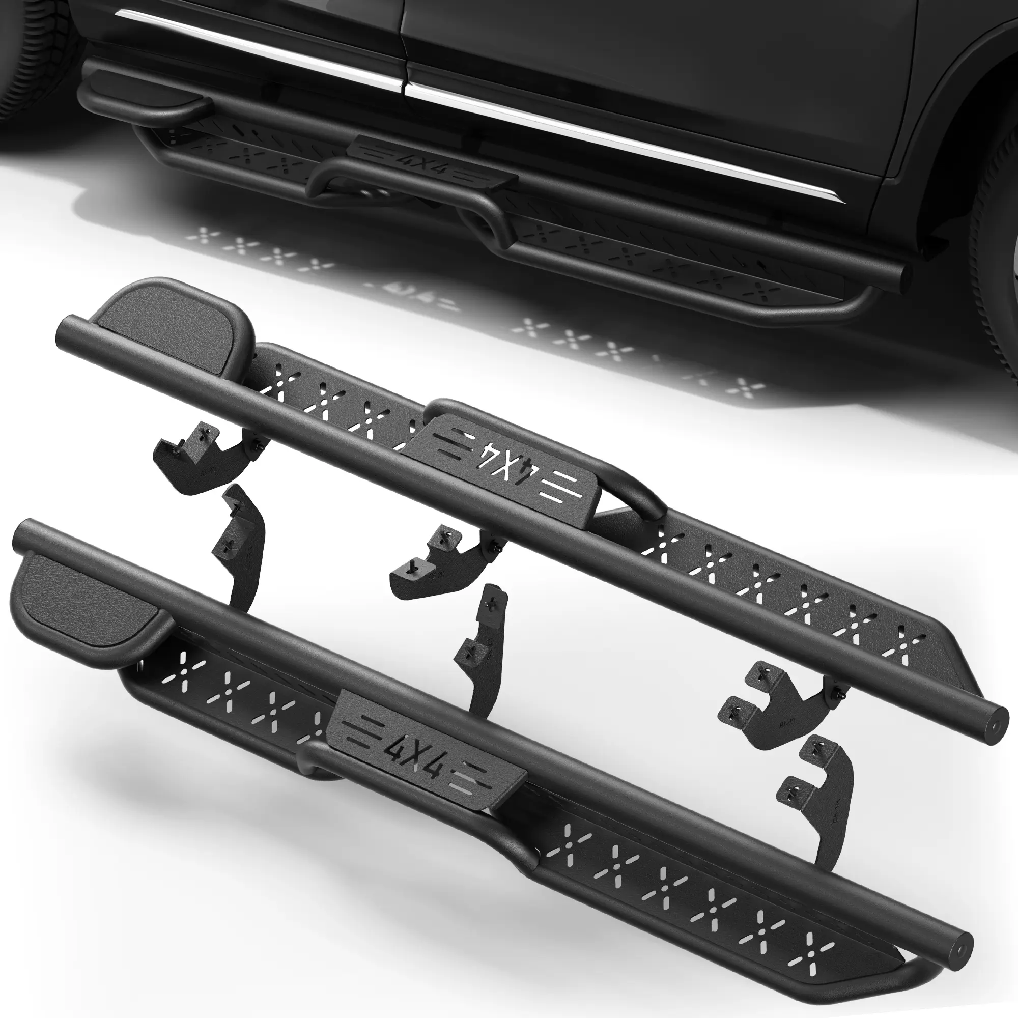 POFENZE-NADIA Running Boards Side Steps for 2016-2022 HONDA PILOT, Heavy Duty Tool-Free Installation Steps with Non-Slip Pads for Easy Quick Daily Use Access, Easy Access, Quick Access