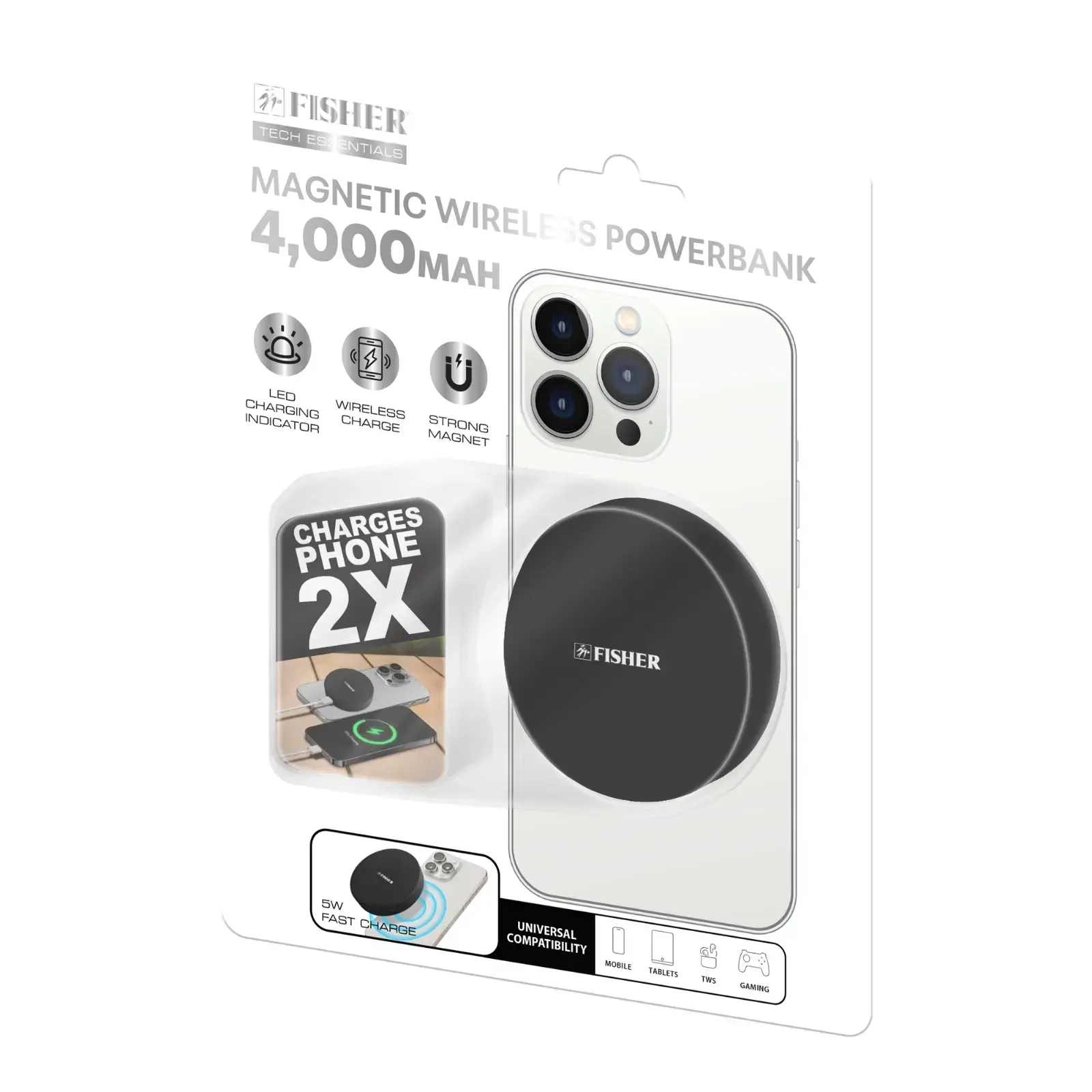 MAGPLUS PRO 4000MAH BLACK - POWERBANK.4000-FWPB400K-BLACK