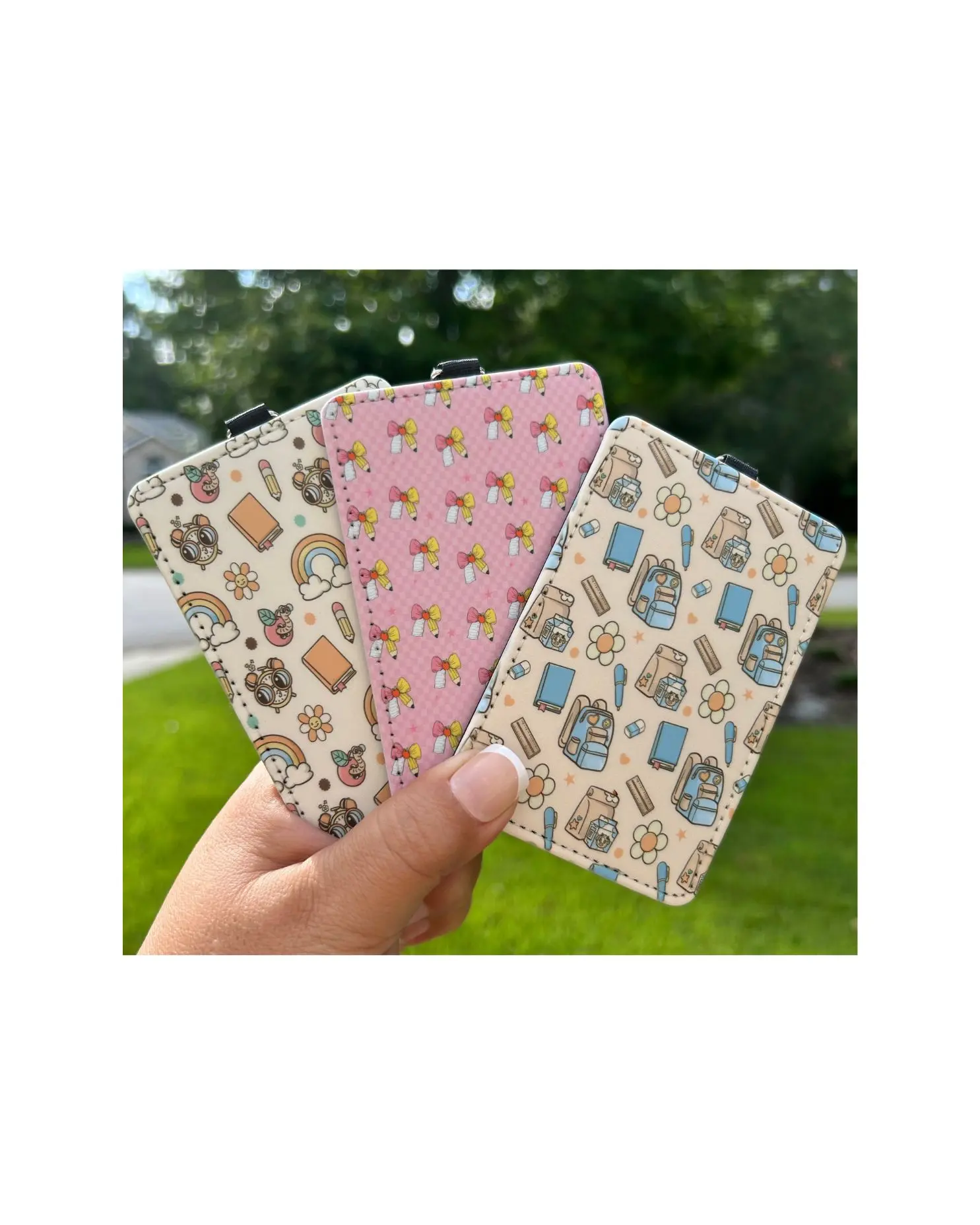 Custom Sublimated ID Badge Holder | Vertical Badge Holder | Teacher Badge | Nurse Badge | Personalized Gift | Cute Badge Holder