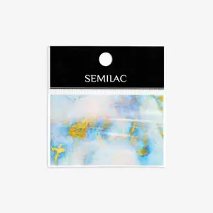 07 BLUE MARBLE Semilac Nail Transfer Foil