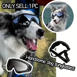 Dog Glasses, Pet Sunglasses, Outdoor Adventure Protective Eyewear, UV Protection, Windproof Design, Adjustable Strap, Durable Material