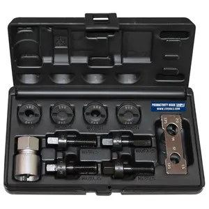 212 MAIN 10-Piece Wheel Stud Rethread Tool Kit Set, Lock Technology Repair Solution for Damaged External Components and Internal Threads