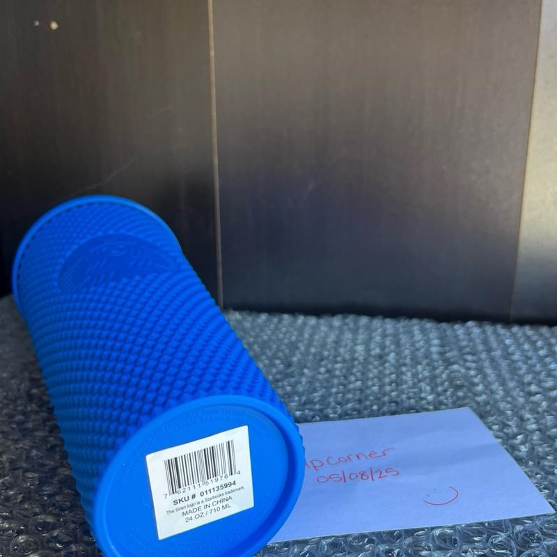 Starbucks New Blue Sapphire Matte Mexico Bling Studded Venti 24oz Tumbler