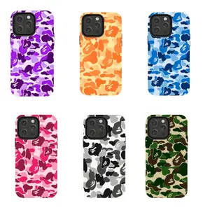 Classic Camo Shark Face Shockproof Phone Case,For iPhone 17 Pro Max 16 15 14 13 12 11 for Samsung S21 S22 S23 S24 S25 Phone Case|Gift for him and her,Phone Accessories