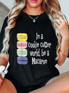 100% Cotton Macaroon, French Macaron, Funny Macaron Cookie T-Shirt