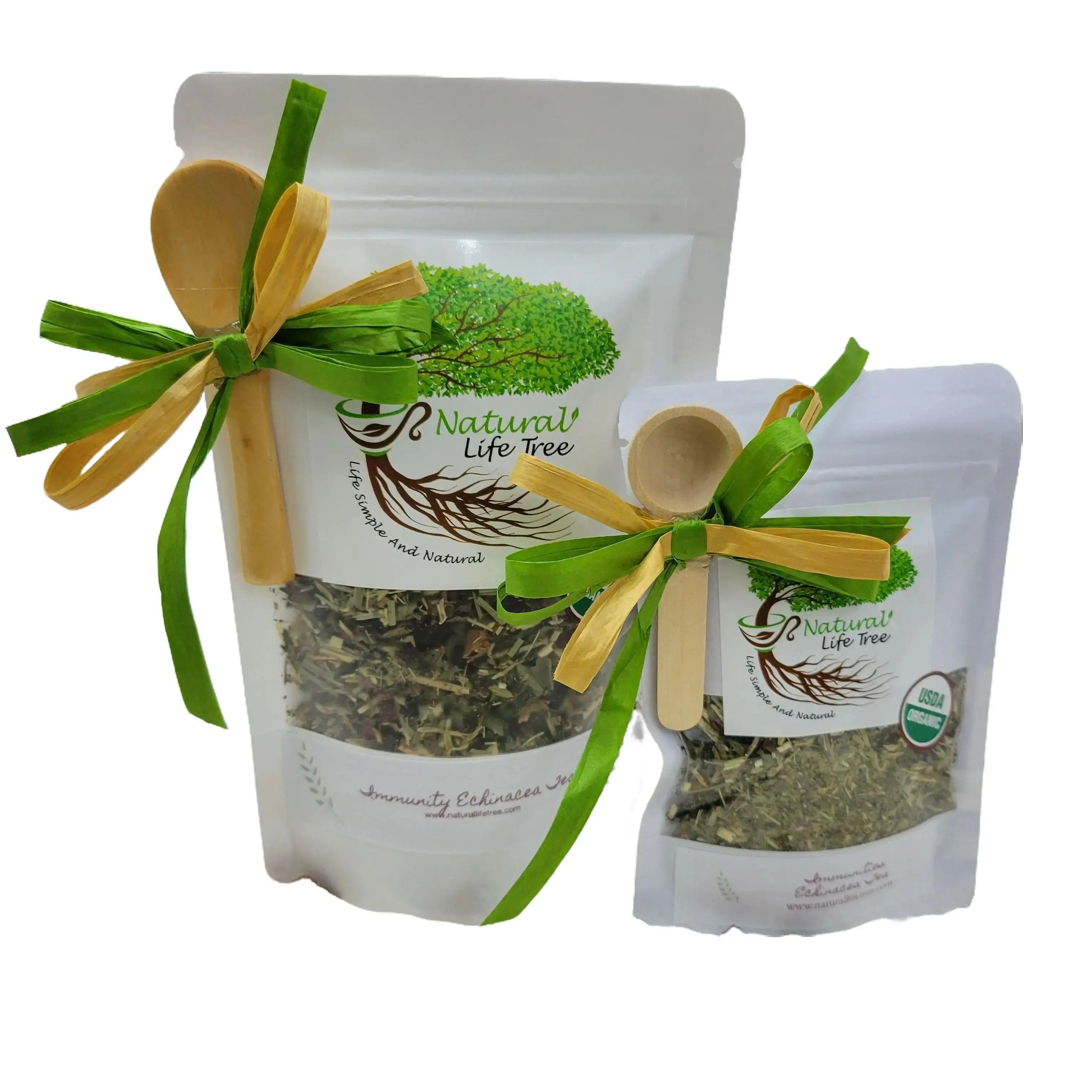 Echinacea Organic Loose Leaf Tea - Herbal Beverage with Natural Ingredients & Fruit - 2.5 oz - Caffeine Free - Suitable for All Ages