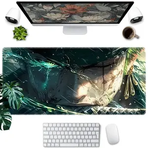 One Piece Anime Mouse Pad, Rubber Base Polyester Fiber Desk Mat, Ideal for Gaming and Office, Laptop & RV Choice, Durable Easy Clean Anti-Scratch