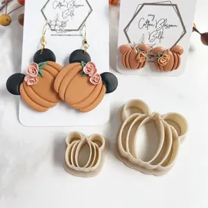 Mouse Ear Pumpkin Clay Cutter Set