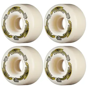 Powell Peralta Skateboard Wheels 54mm x 34mm Dragon Formula 95A V4 Symmetrical Off White