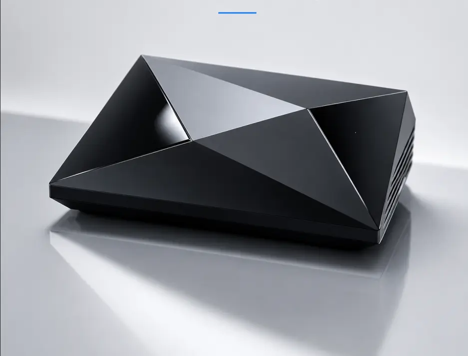 mini box home PC features an octa-core processor, 4/8K support, dual-band WiFi and 5G connectivity, and runs on Android 14.