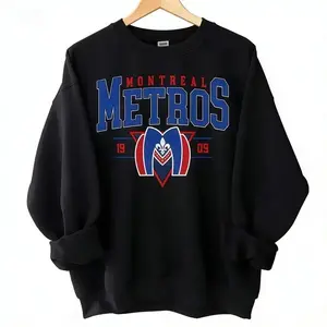 Vintage 90s Montreal Metros Shirt, Crewneck Montreal Metros Sweatshirt, Heated Rivalry Hockey Jersey Hudson Williams Connor Storrie Shirt