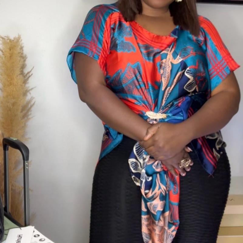 Luxury Silk print MUMU, or MOOMOO Dress Casual Wear Comfort Womenswear plus size boho casual black women outfit, African print, charismas gift for a black mom.  Summer Maxi. Daily Home confort. Holiday vacation wear long dress