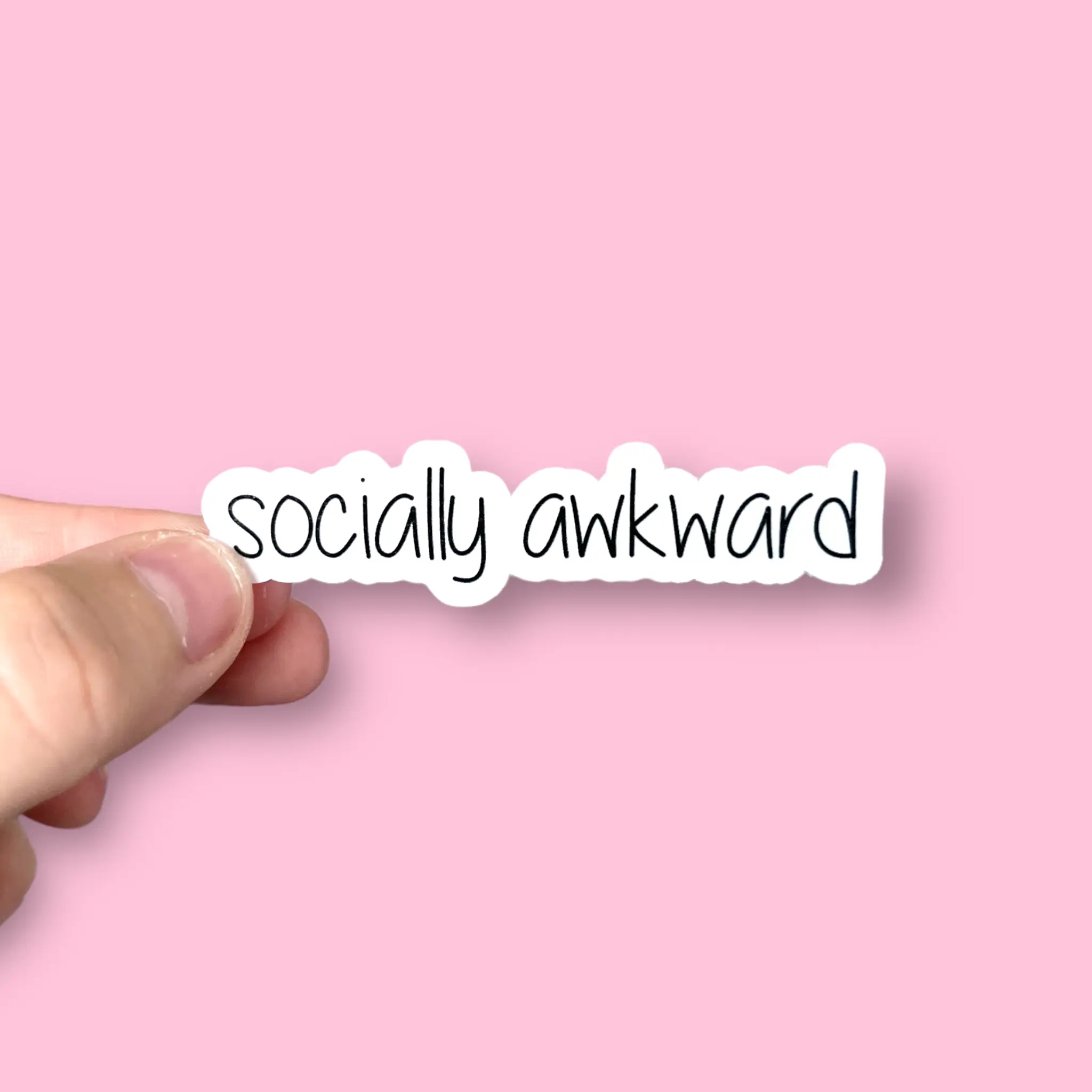Socially Awkward Sticker | Kindle | Water Bottle | Gift