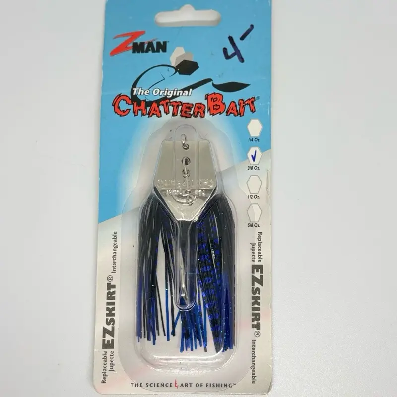 Z Man Chatter bait- Black/Blue 3/8 oz