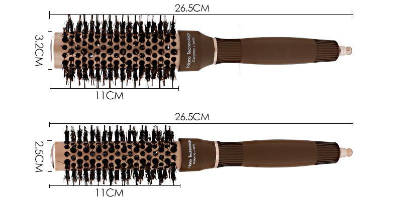 West Kiss Hair Roller Comb Roller Brush for Hair Blowing Styling, Curling tangling and Straightening, Hair Brushes for Women Haircare Brush Heatless