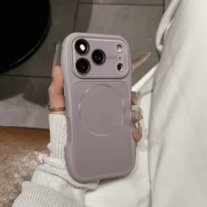 Luxury AG Matte Magnetic For Magsafe Phone Case For iPhone 17 Pro MAX 13 14 15 16 Pro MAX Full Camera Protection Matte Hard Armor1 Cover