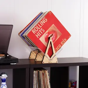 Vinyl Record Storage Display - Natural