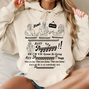 Ayyy How to Swerve the Phone Salesmen Shirt, The Office US Movie Quotes Sweatshirt Hoodie