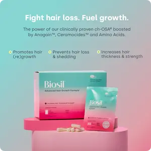 Biosil for Thicker, Fuller-Looking Hair – Advanced Growth Support to Help Reduce Shedding | 30-Day Supply