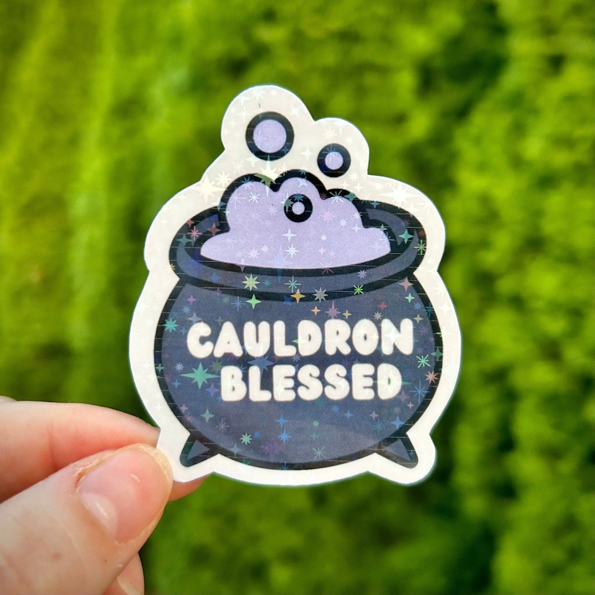 Cauldron Blessed Sticker Handcrafted Cauldron Blessed Sticker Handcrafted