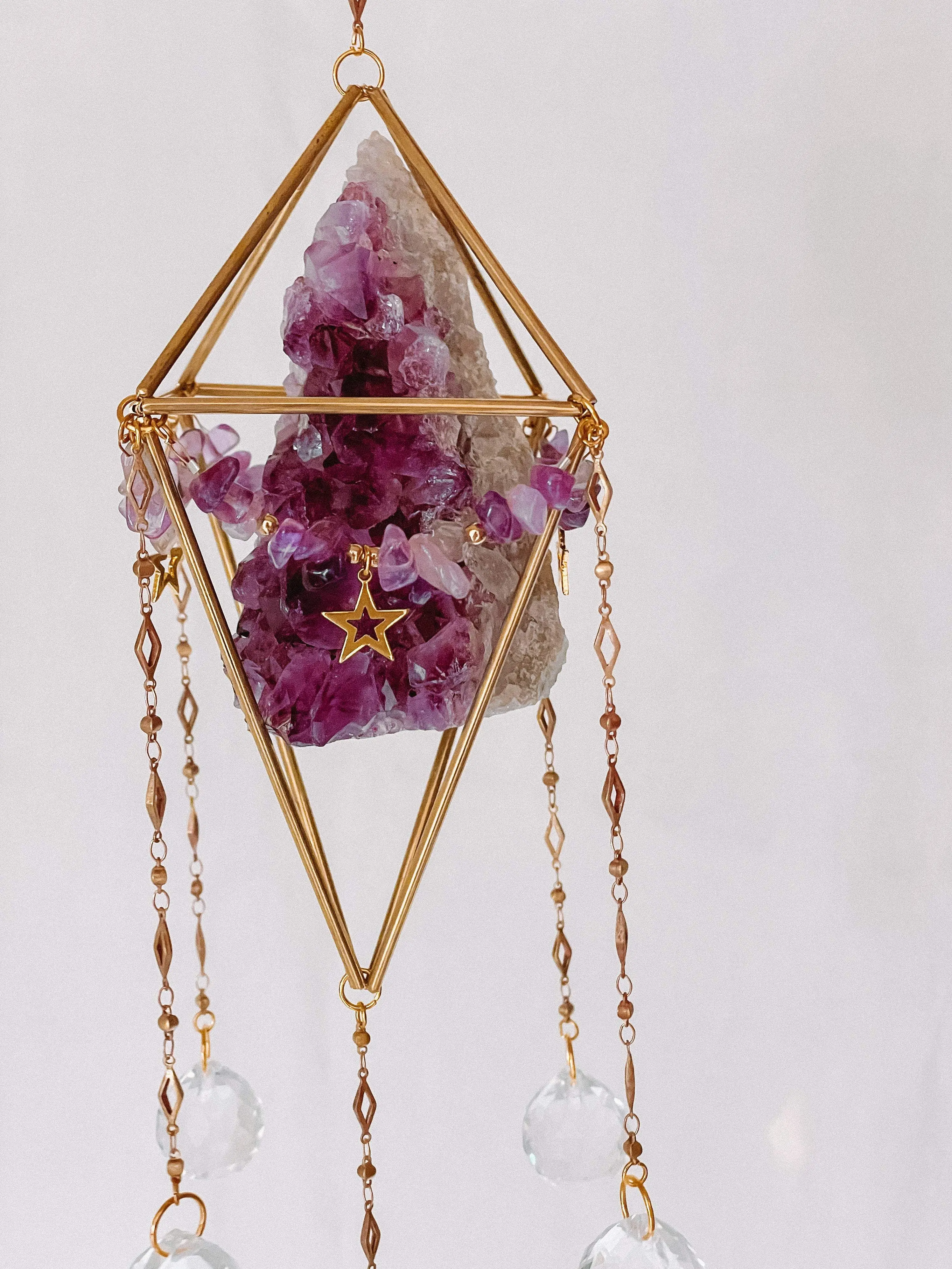 Amethyst Stars Suncatcher