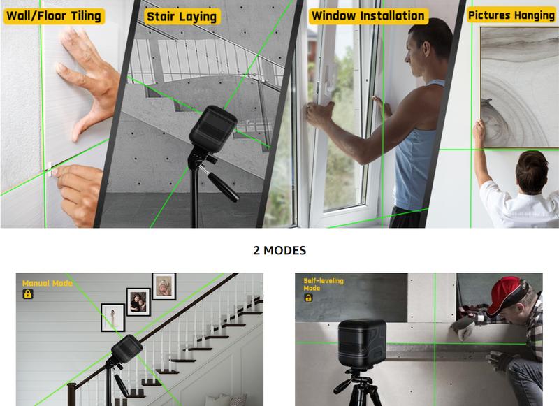 Fanttik D2 / D12 Ace Pocket Cross Laser Level with 3D Coverage New Green Diode Technology Type-C Charging IP54 Rating Dual Modes for Precision Alignment Outdoor Construction Home Renovation Rugged Build Waterproof Dustproof Christmas Gift Fanttik D2 / D12 Ace Pocket Cross Laser Level with 3D Coverage New Green Diode Technology Type-C Charging IP54 Rating Dual Modes for Precision Alignment Outdoor Construction Home Renovation Rugged Build Waterproof Dustproof Christmas Gift