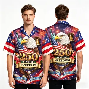 Veteran Full-Print Hawaiian Shirt – USA 250th Anniversary 1776–2026 Graphic, American Flag Inspired Aloha Shirt for Summer & Holidays # TikTokMadeMeBuyIt # VeteranPride # USA250th # Aloha Shirt # FourthOfJuly