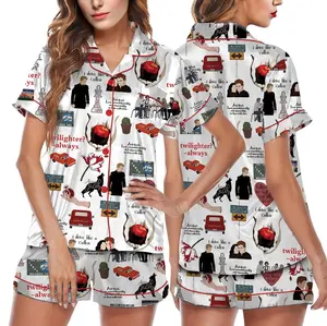 The Twilight Saga Pajamas Set, Hoa Hoa Hoa Season Pajama Vampire Pjs Xmas Gift for Fan