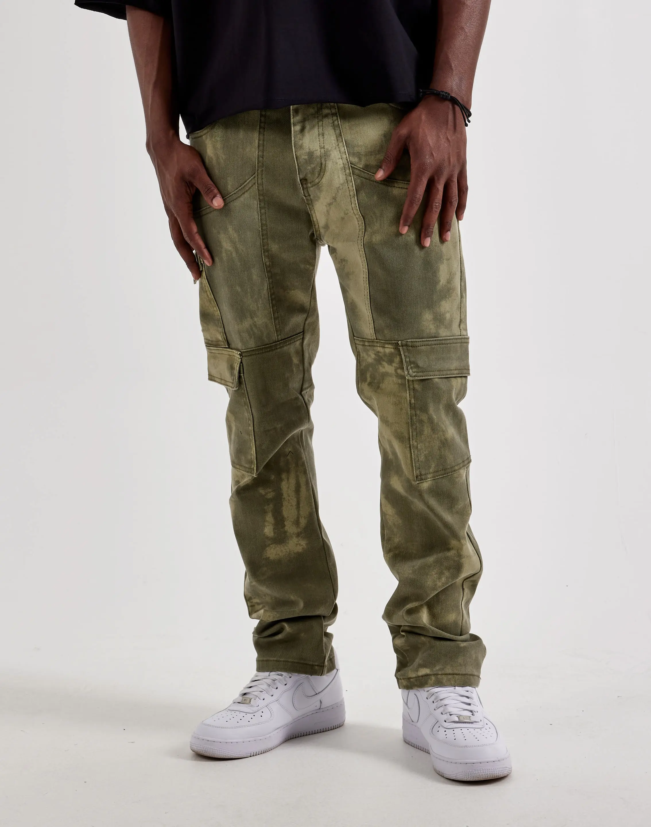 Mens WAIMEA Tie-Dye Slim Cargo Pants