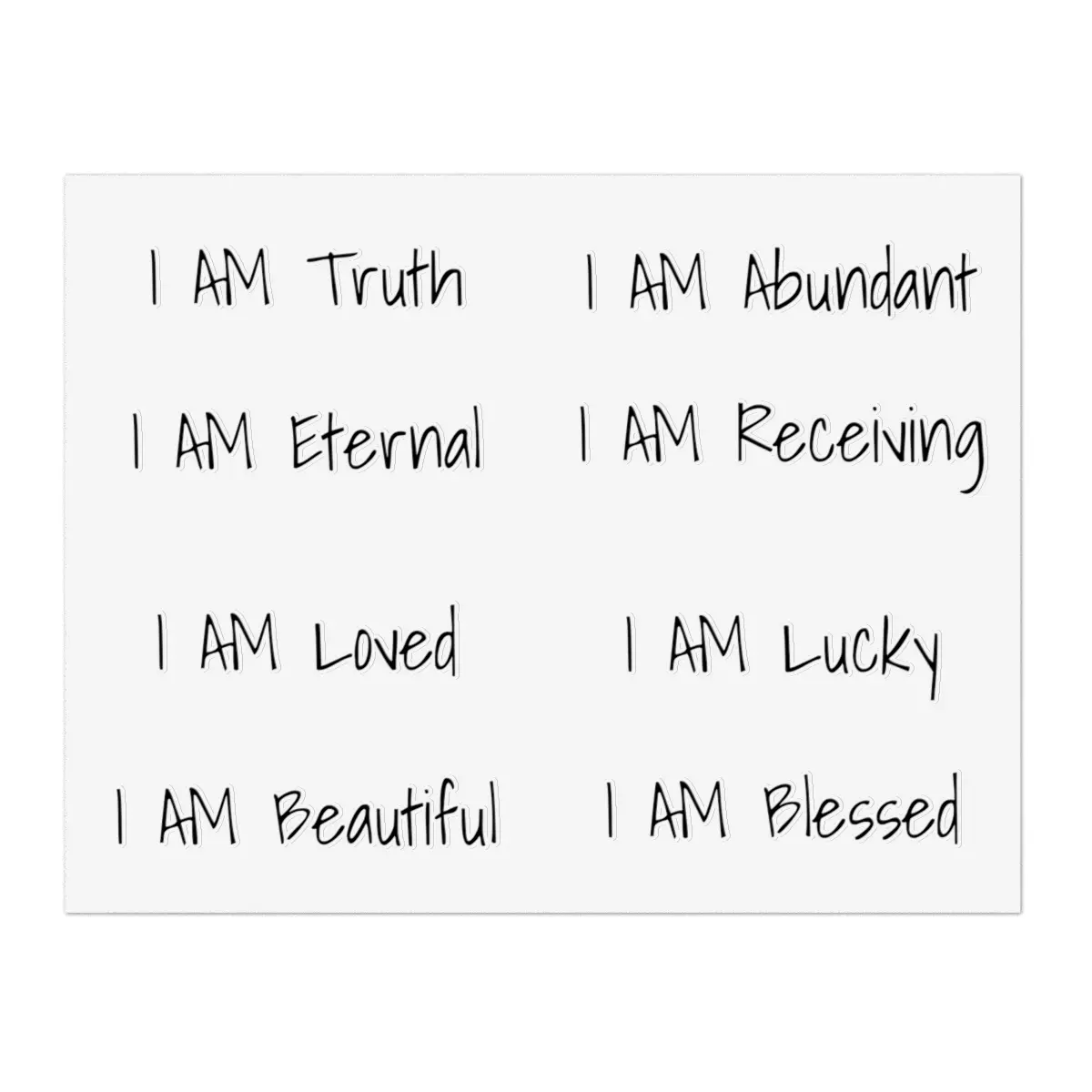 I AM Collection #1 - Mirror Affirmation Stickers