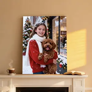 Custom Photo Canvas Print - Personalized Home Decor Holiday Gift for Loved Ones Memorable Keepsake Cherish Your Precious Moments Wall Art for Living Room Bedroom Perfect Thoughtful Gift That Captures Special Memories