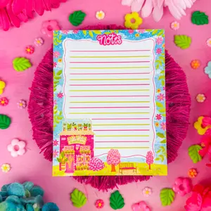 Botanical Bookshop at Bookshop Avenue Notepad 4.25" x 5.5"