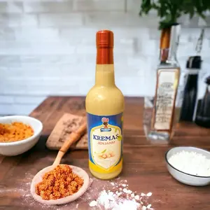 Kremas Haitian Sweet and Creamy Beverage - Made with Creamed Coconut Sweetened Condensed Milk Vanilla Essence Dairy Flavor Almond Syrup