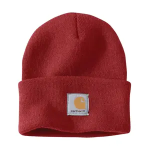 Knit Cuffed Beanie Crabapple