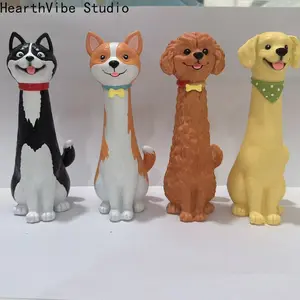 Dog-Themed Vase — Pet-Themed Decor, Resin Home Decoration Ornament