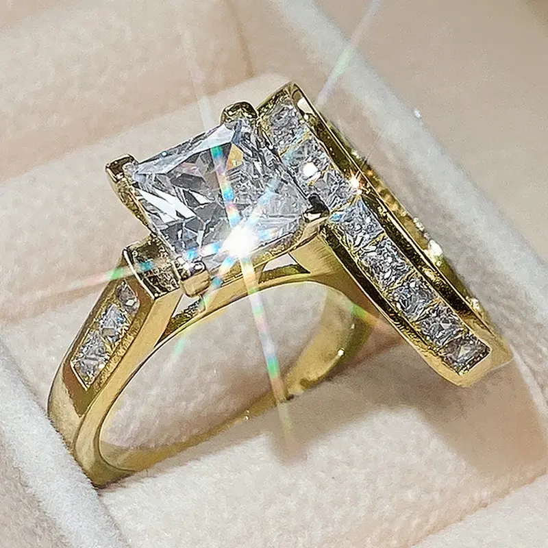2-Piece Elegant Geometric Rhinestone Statement Ring Set,rings for women,wedding ring,promise ring gf,beautiful ring,accessories for women, Suitable for parties,gifts,Christmas and Halloween wear