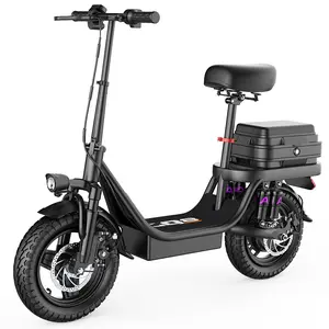 GQ8- Electric Scooter with 20 mph Top Speed 300 lbs Capacity Large Trunk Hydraulic Suspension 3 Color Options Free Home Delivery