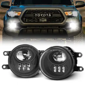 [LED FACTORY MART] LED Fog Lights for 2016-2023 Toyota Tacoma, 5000LM 6000K White Plug & Play OEM Replacement High-Intensity LED Chips IP67 Waterproof - Vehicle