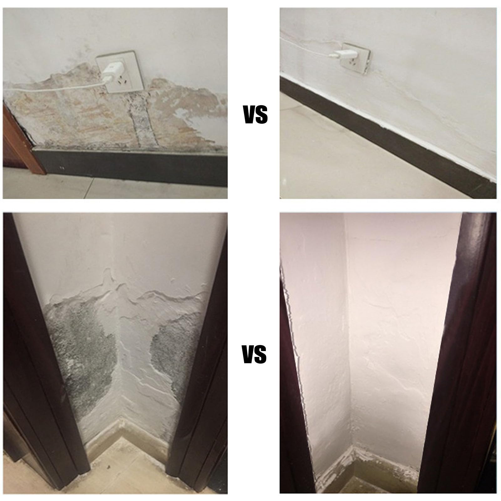 Drywall Repair Kit, 3 Pack Wall Mending Agent, Wall Patch Repair Kit with Scraper, Simple Filling of Wall Holes＆Efficient Crack Repair