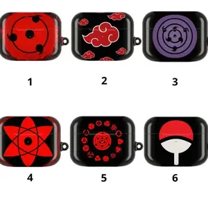 Akatsuki AirPods Case, Sharingan Narut0 AirPods Case For all Airpods Gen 1 2 3 4 & Pro 1, 2, 3 Aesthetic AirPods Case Cover Protective D3GZT8