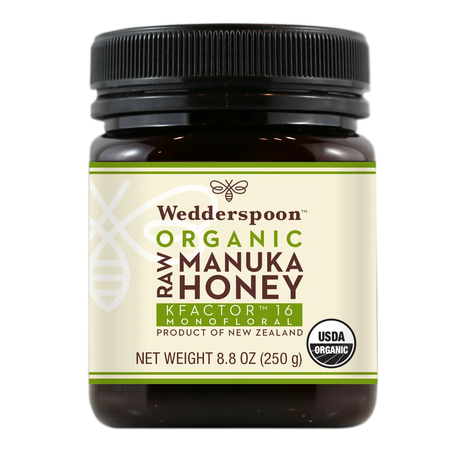 Organic Raw Monofloral Manuka Honey, 250g/8.8oz