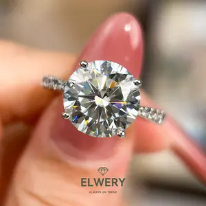 【R-112 | Four Claws】Synthetic Moissanite Rings Jewelry