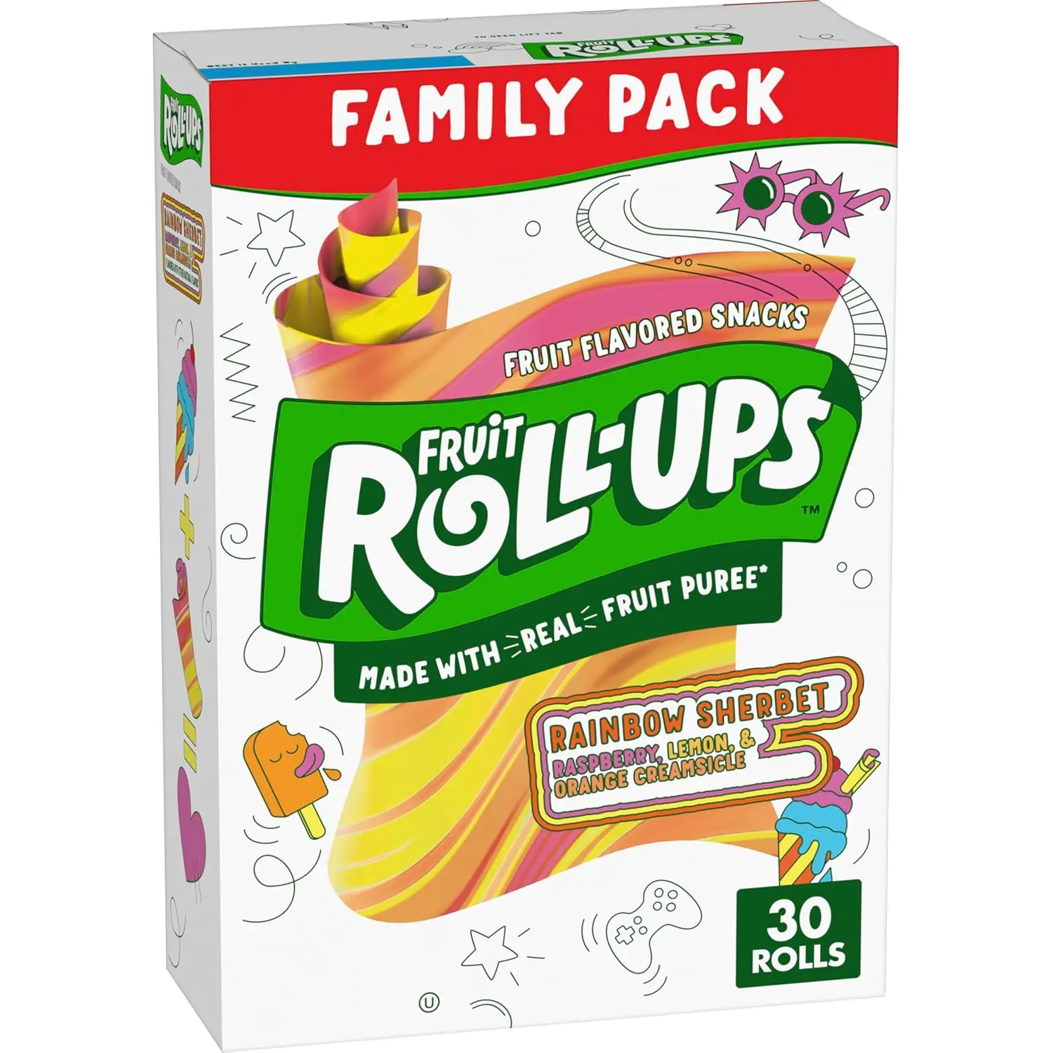 Fruit Roll-Ups Fruit Flavored Snacks, Variety Value Pack, 20 Ct, 10 oz