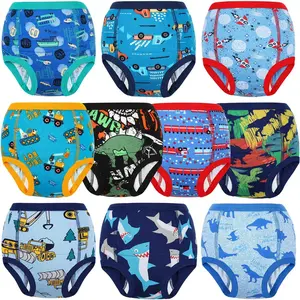 VVH MooMoo Baby Potty Training Underwear 10 Packs Absorbent Toddler Training Pants for Boys and Girls Cotton Pee Pants 2T-9T