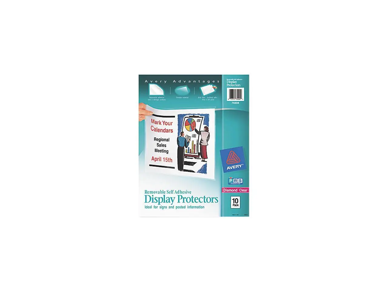 Avery 74404 Top-Load Display Sheet Protectors, Letter, 10/Pack