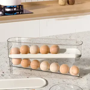 Automatic Egg Turner Rack for Refrigerator, Three-Tier Door Hanging Storage Box, Kitchen Space-Saving Organizer, Egg Holder