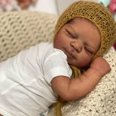 Full Body Silicone Reborn with Hair and B Black TikTok Shop