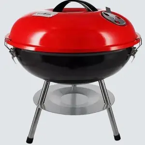 Premium Quality Material Portable Barbecue Grill with Dual Air Control Vents 14-inch Cooking Surface Compact Design for Steaks & Vegetables Perfect for Camping/Boating Grill On The Go!!