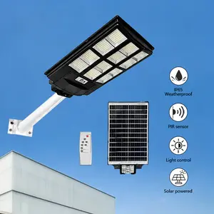 Solar Outdoor Sensor Wall Light - 50,000 Lumens, 768 LED Beads, 20,000mAh Large Battery, IP66 Waterproof, Light/Time Control, Human Motion Sensor, Smart Remote Control, 270-Degree Wide 3-Sided Illumination for Home Improvement