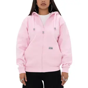 Pro Club Heavyweight Pink Full Zip Fleece Hoodie